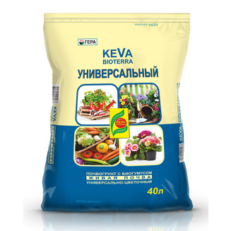 Грунт Универсальный с биогумусом KEVA BIOTERRA 40 л